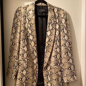 ZARA Snakeskin Blazer